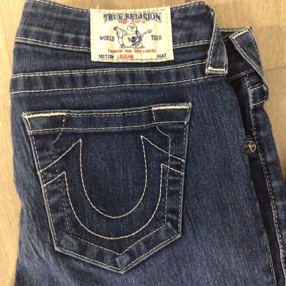 TRUE RELIGION-  Dark Wash Skinny Jeans Size 29W/28L - Picture 11 of 14